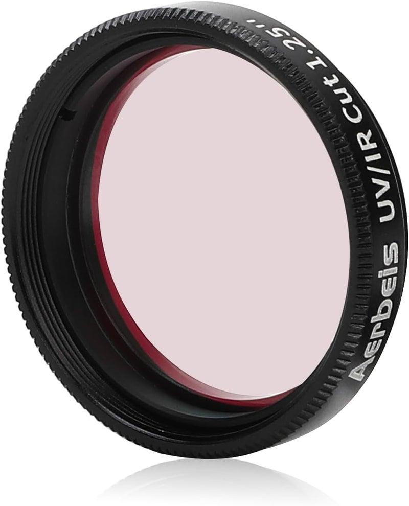 Aerbeis Telescope Filter 1.25 Inch UV IR Cut Block Filter, Aluminum Alloy Material, Frame Stacking Structure, Multi-Layer Coating Optical Glass, Correct Color cast - Image 5